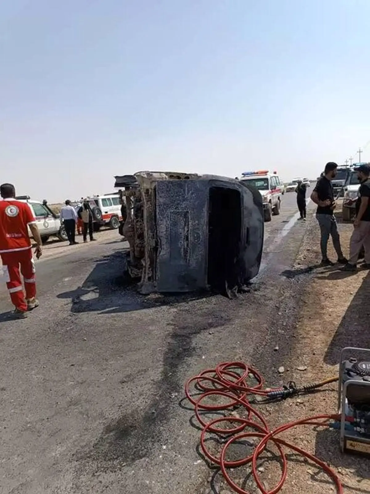 
جان باختن ۷ زائر ایرانی در سانحه رانندگی در عراق
