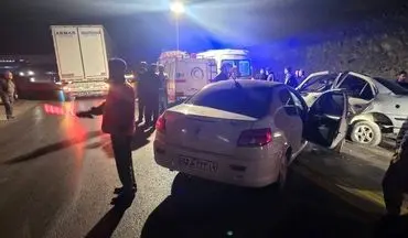 تصادف زنجیره‌ای در محور کامیاران – سنندج؛ پنج مصدوم راهی بیمارستان شدند