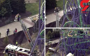 رعب و وحشت در ترن هوایی معلق بین زمین و آسمان +فیلم 