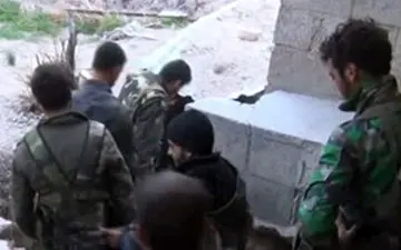 تسلیم شدن تروریست‌ها در غوطه شرقی دمشق + فیلم