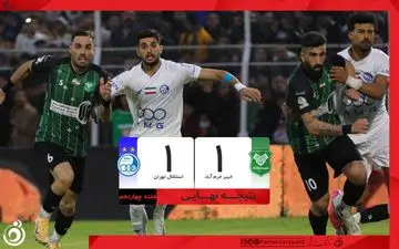 خلاصه بازی خیبر 1 - استقلال 1 + ویدئو