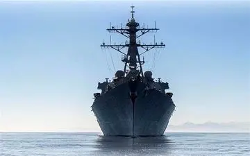 ورود یک ناوشکن آمریکایی به بندر «گدانسک» لهستان