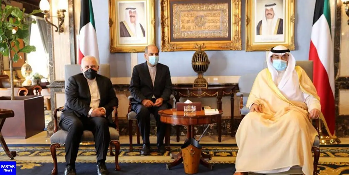 ظریف با نخست وزیر کویت دیدار کرد
