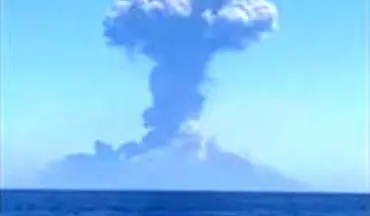 انفجار شدید آتشفشان در سواحل جزیره سیسیل