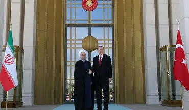  مراسم استقبال رییس جمهوری ترکیه از روحانی برگزار شد