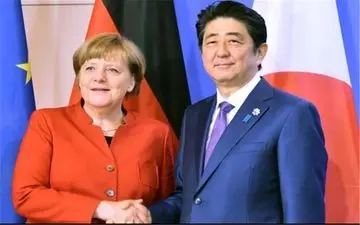 تاکید "مرکل" و "آبه" بر تقویت همکاری های دوجانبه و تجارت آزاد