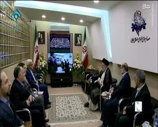 ورود رئیسی به سازمان صدا و سیما + تصاویر