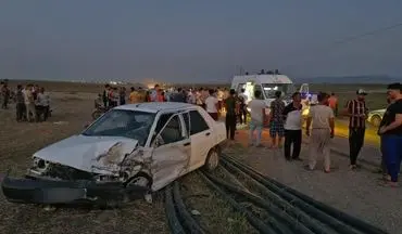 تصادف هولناک در جاده کلاله؛ هشت نفر مصدوم شدند