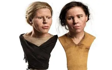 چهره دو خواهر عصر حجر پس از ۶ هزار سال بازسازی شد