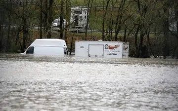 وضع اضطراری در «نشویل» آمریکا در نتیجه سیل ویرانگر 