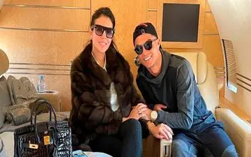 عکس| نامزد رونالدو، این بار تماشاگر هنرنمایی کریستیانوی کوچک شد