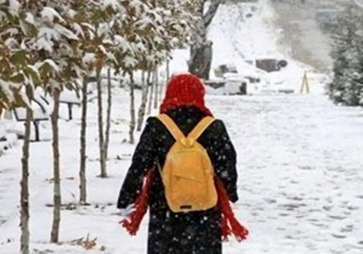 تعطیلی مدارس استان کردستان به خاطر برف شدید