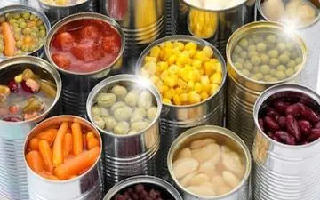 هشدار در مورد غذاهای کنسرو شده