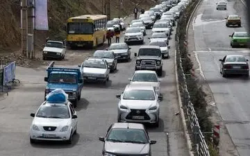 ترافیک سنگین در محور هراز