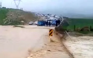 تصاویری از سیل بند شکسته شده آلبو عفری در شهرستان‌ دشت آزادگان +فیلم 