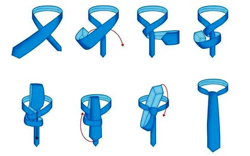 آموزش گام به گام بستن گره کراوات اوناسیس