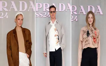 جمع همه خوش‌استایل‌ها در فشن شوی پرادا جمع بود؛ اما واتسون باز هم غوغا کرد!
