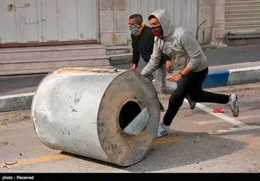 درگیری شهروندان خشمگین فلسطینی و نظامیان صهیونیست به روایت تصویر