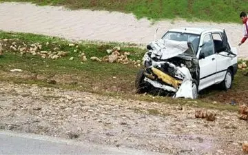 یک فوتی و 4 مصدوم در حادثه تصادف محور گیلانغرب - اسلام آباد غرب 