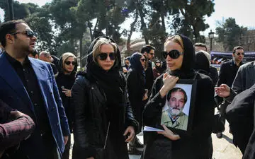 چهره ها در مراسم تشییع خسرو شجاع زاده/ تصاویر