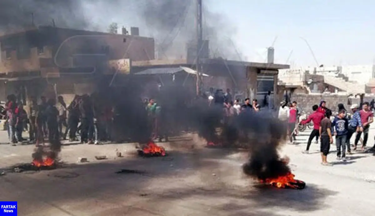 تظاهرات اهالی استان الحسکه سوریه علیه نیروهای وابسته به آمریکا