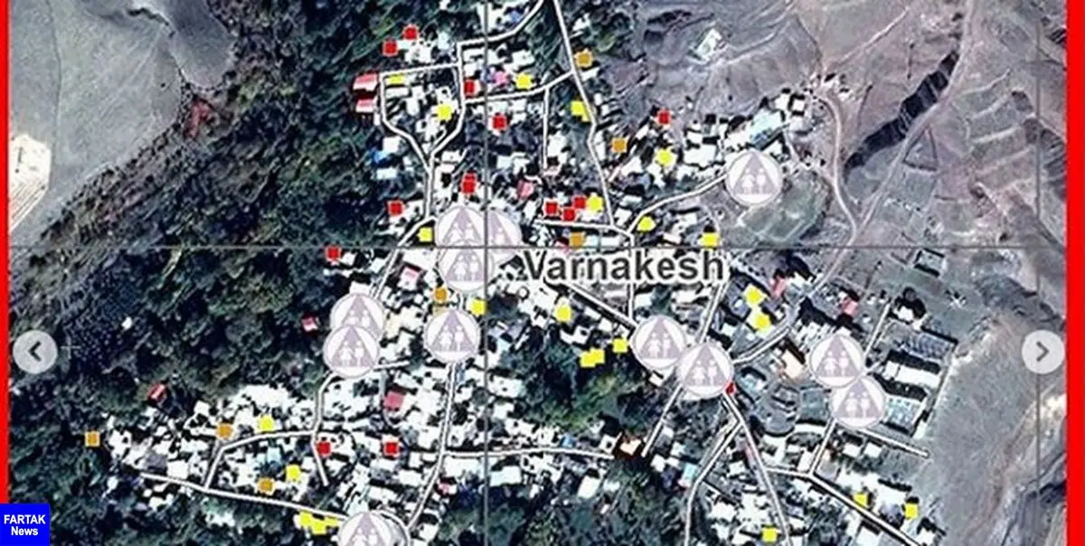 تصاویر ماهواره ای از تخریب ساختمان‌ها در زلزله آذربایجان شرقی
