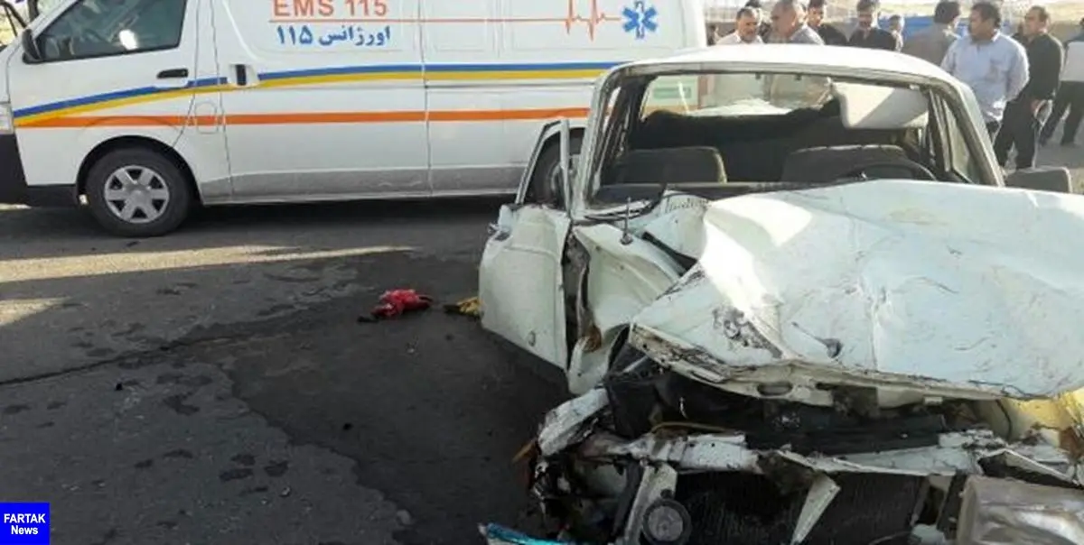 یک کشته و 9 مصدوم در تصادف تندر با پیکان در نائین
