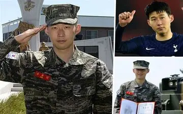 ستاره کره‌ای تاتنهام دوره سربازی‌اش را به پایان برد
