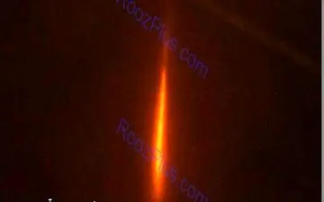 نور قرمز رنگی که در آسمان ایلام دیده شد چه بود؟