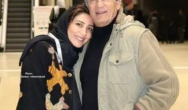 ژست جالب مجید مظفری به همراه دخترش در حاشیه جشنواره فیلم فجر (عکس)