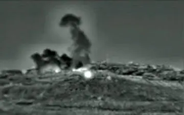 ویدئوی منتشرشده از حمله راکتی اسرائیل به سوریه