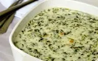 طرز تهیه آش دوغ اردبیلی: طعمی ترش و دلچسب از شمال غرب ایران