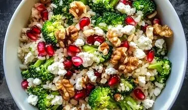 طرز تهیه سالاد کلم بروکلی |مقوی و خوش رنگ و لعاب