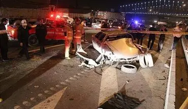 حادثه رانندگی مرگبار خودرو زانتیا در محور کرمانشاه - بیستون با ۳ کشته