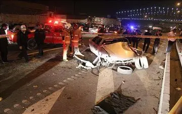 حادثه رانندگی مرگبار خودرو زانتیا در محور کرمانشاه - بیستون با ۳ کشته