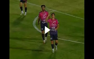 گل تماشایی عباس کهریزی در دقیقه ۴۵ به استقلال خوزستان + ویدئو