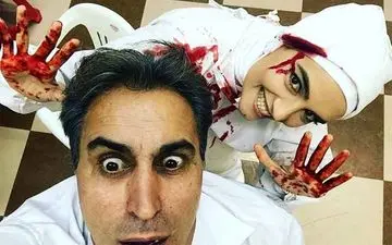 تیپ عجیب میترا حجار دیشب در یک جشن! + عکس