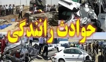 مصدومیت 7 نفر در حادثه تصادف دو پراید