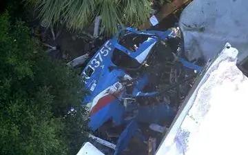 سقوط بالگرد پلیس آمریکا در «هیوستون» و مرگ کمک خلبان پرواز