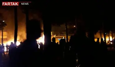 حمله اغتشاشگران به پایگاه گردان امام علی شاهین شهر اصفهان + فیلم