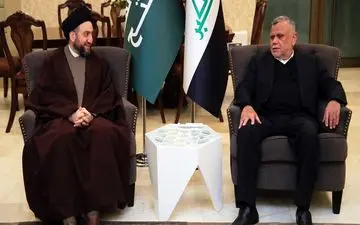 «سید عمار حکیم» با رئیس ائتلاف الفتح عراق، دیدار کرد