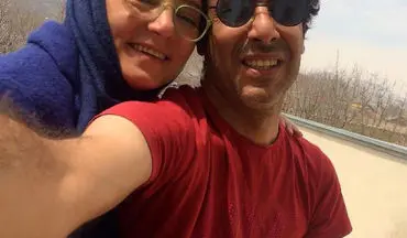 سلفی عاشقانه زوج هنرمند و فعال کمدی (عکس)