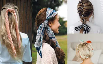 ۳۰ مدل خلاقانه برای بافت مو با استفاده از مینی اسکارف