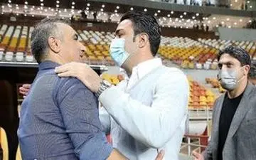 الهامی در رختکن، نکونام را غافلگیر کرد +عکس
