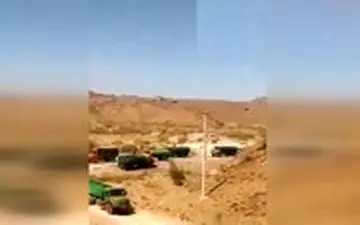 قطار کامیون‌های حامل سوخت قاچاق در سیستان و بلوچستان!