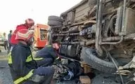 
تصادف خونین مینی‌بوس با کامیون در کردستان