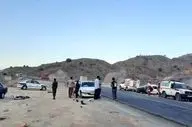  ۲ کشته و ۷ مصدوم در تصادف زنجیره‌ای جاده جیرفت