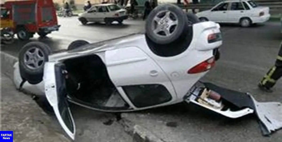 واژگونی خودروی 207 در سوهانک