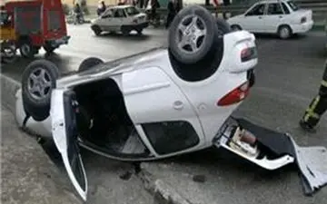 واژگونی خودروی 207 در سوهانک