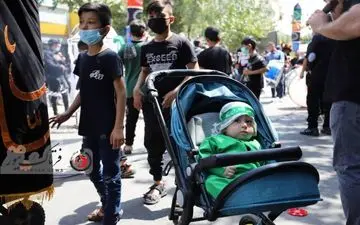 عزاداری ظهر عاشورا در هیئت قمر بنی هاشم کیانشهر تهران 